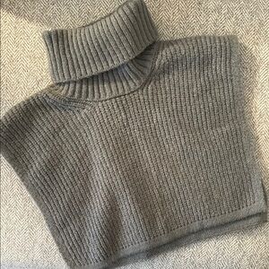 Gray Turtleneck Women Sweater